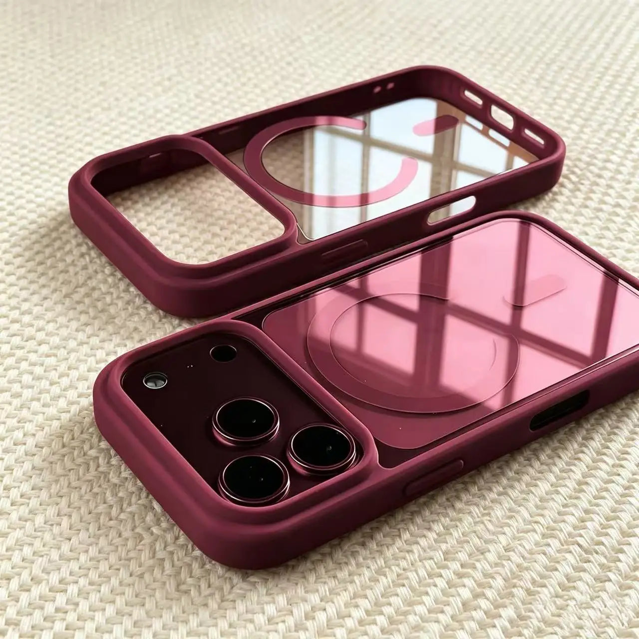 MagSafe Clear Phone Case - Transparent Acrylic Wireless Charging Cover for iPhone 12-17 Pro Max, Plus & Air