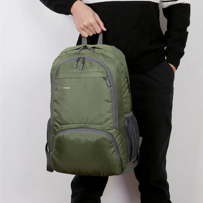 Lightweight Foldable Backpack - Waterproof Packable Daypack for Men & Women, Outdoor Travel, Hiking, Cycling & Camping Shoulder Bag