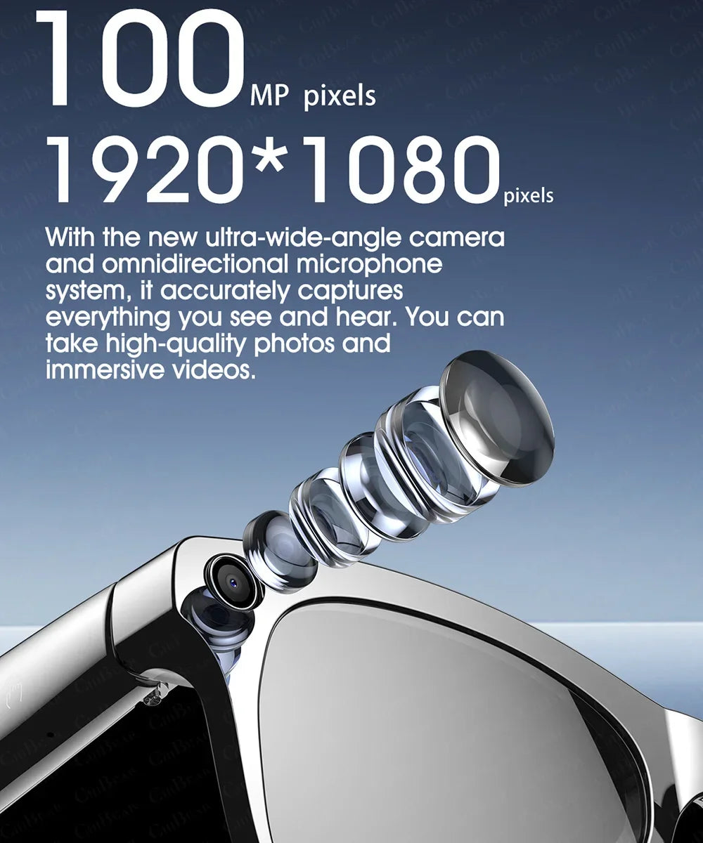 Xiaomi AI 8K Smart Glasses — 120MP Camera, Waterproof, Bluetooth Calls & Music, Picture Recognition, ChatGPT, 2025 New