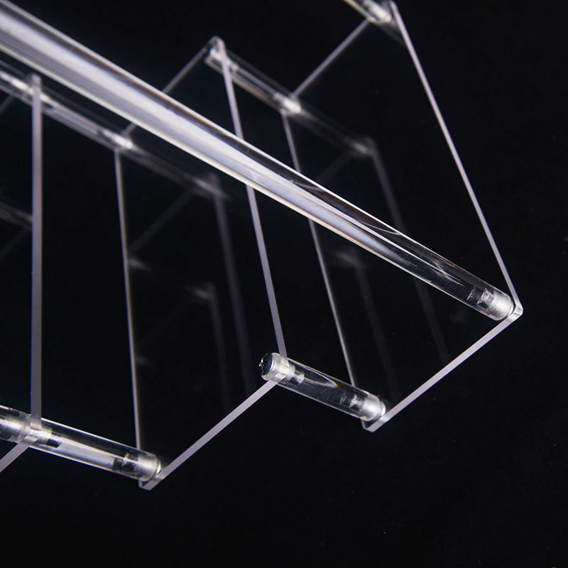 1-4 Tier Acrylic Display Stand - Durable Rack for Cupcakes, Perfumes, Dolls, and Blind Box Storage Shelf