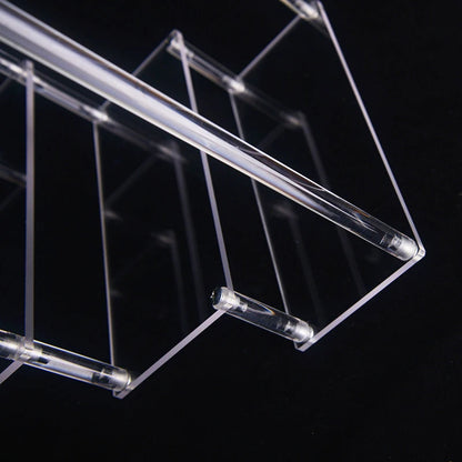 1-4 Tier Acrylic Display Stand - Durable Rack for Cupcakes, Perfumes, Dolls, and Blind Box Storage Shelf