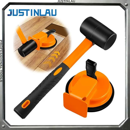 JUSTINLAU Wooden Floor Installation Tool Set – Rubber Hammer & Tile Joint Hand Tools for Flooring Installations