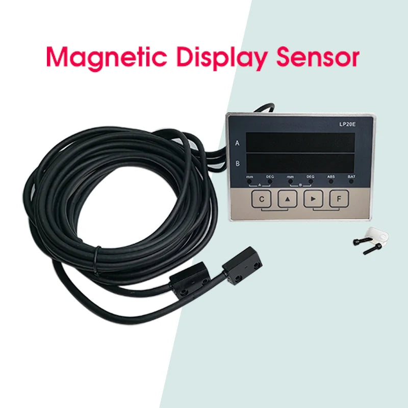 LP20E 2-Axis Digital DRO – Magnetic Sensor Tape Displacement Readout Scale for CNC Lathe & Woodworking Machines