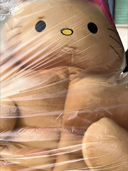 Sanrio Kawaii Hello Kitty Muscle Plush – Funny Chest Abdominal Boyfriend Pillow & Pom Pom Purin Doll, Christmas Gift