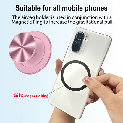 Socket Magnetic Phone Ring Grip - Strong Magnet Holder for iPhone 15, 14, 13, 12 Series, Foldable Phone Stand