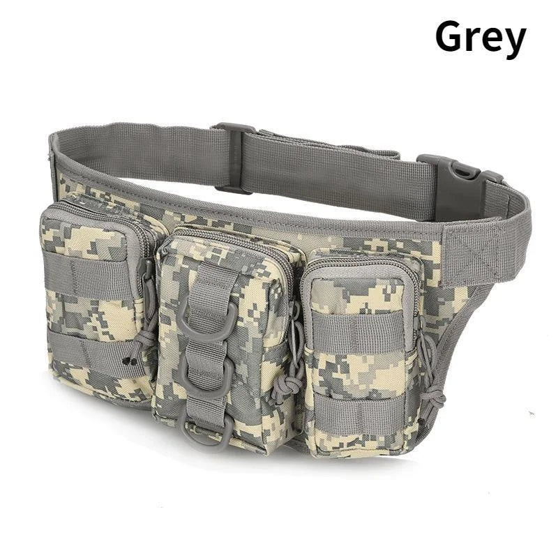 Men’s Waterproof Oxford Cloth Belt Bag – Outdoor Waist Pack for Hiking, Camping, Fishing, and Mountaineering