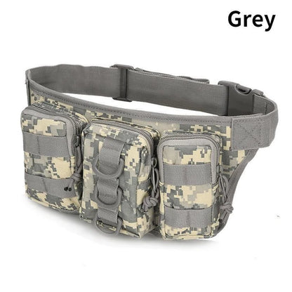 Men’s Waterproof Oxford Cloth Belt Bag – Outdoor Waist Pack for Hiking, Camping, Fishing, and Mountaineering