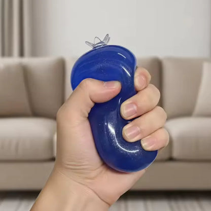 Blueberry Squeeze Sensory Stress Ball - Slow-Rebound Silicone Massage & Relaxation Toy