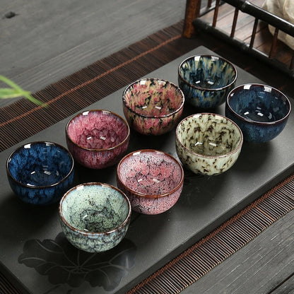 Mini Ceramic Tea Bowl – Kiln Glazed Chinese Kung Fu Teacup for Tea or Espresso