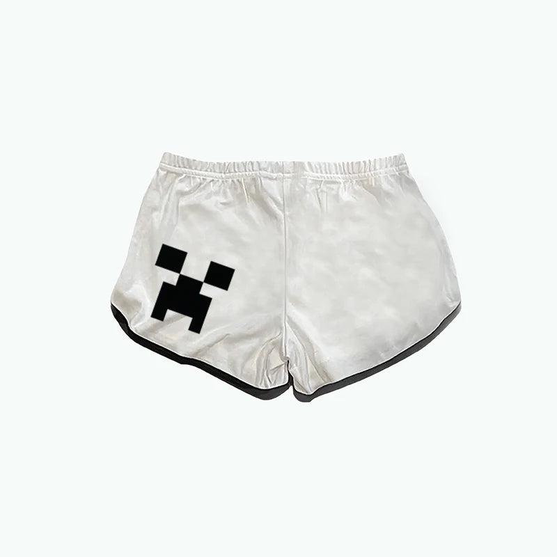 Harajuku Letter Print Y2K Shorts — Punk, Goth, Hiphop, Vintage Streetwear Half Pants for Women