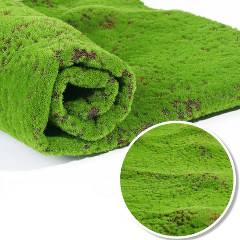 50×50cm Artificial Grass Rug - Faux Moss Lawn Mat for Garden, Landscape, Festival & Wedding Decor