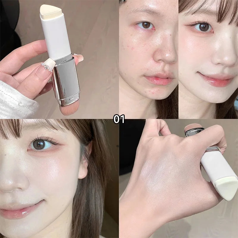 Lazy Foundation Stick - Moisturizing Natural Concealer with Matte, Sweat-Resistant Makeup Coverage