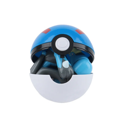 Pokemon Action Figures Set – Pikachu, Gengar, Dragonite, Snorlax & Pokeball Toys