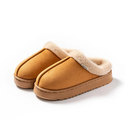 Fashion Women’s Fluffy Slippers – Warm Anti-Slip EVA Indoor Shoes with Thick Sole for Autumn & Winter