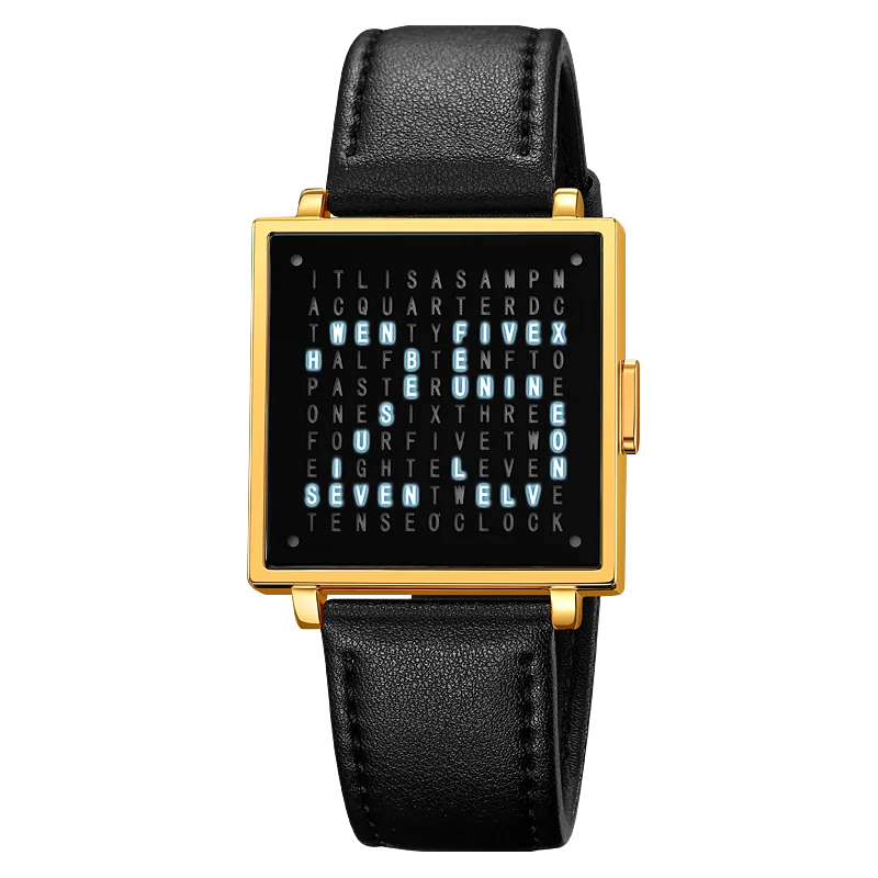 SKMEI 2388 Luxury Digital LED Watch for Men – Waterproof, Date Display, Leather Strap Wristwatch