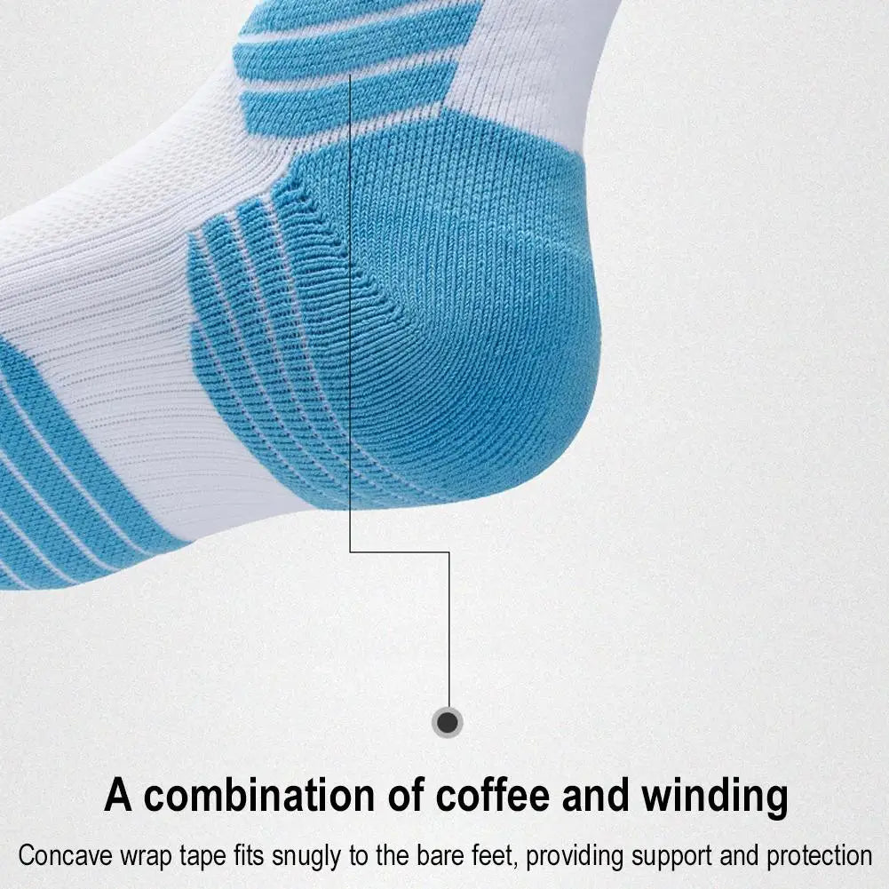 Bullfight 2.0 Men’s Basketball Socks - High-Top Thick Sports Socks for Running & Athletic Training