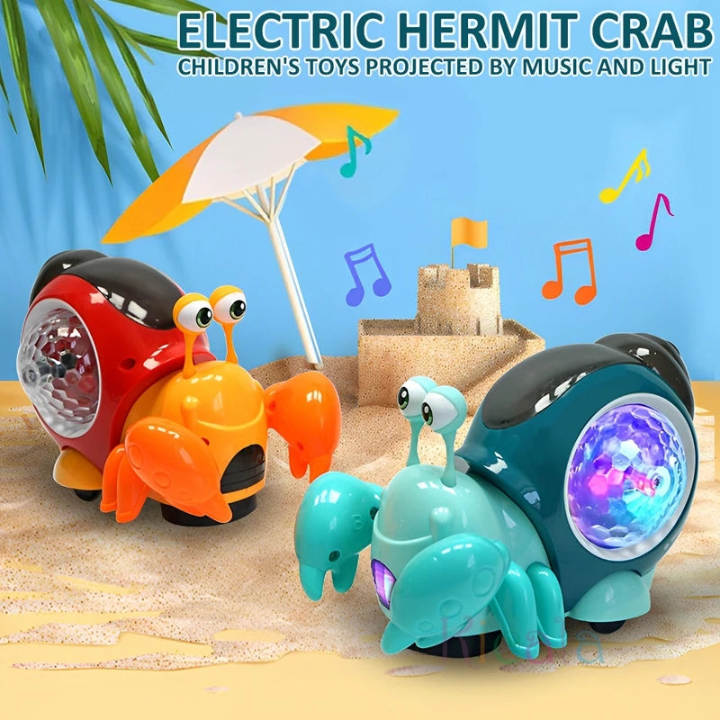 Crawling Crab Baby Toy – Interactive Musical Light-Up Toy for Toddlers, Dancing & Moving Play, Ages 0-12 Months
