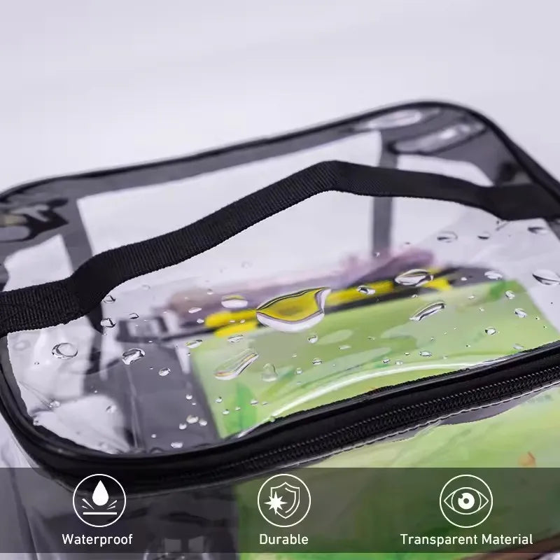 Large Capacity Transparent Mesh Zipper Storage Bag – Organizer for Toys, Puzzles & Building Blocks