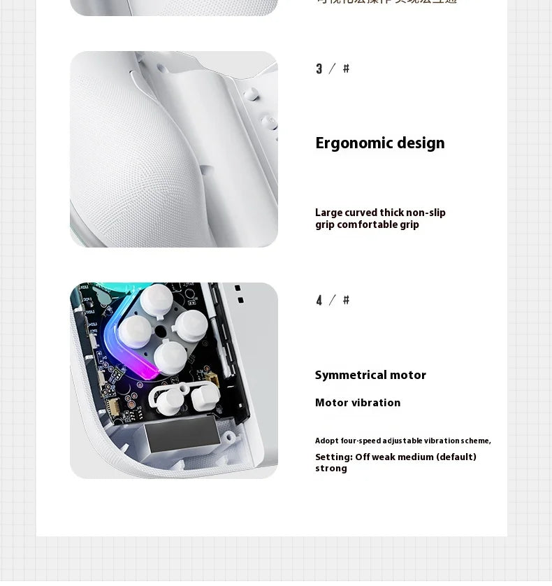 Aolion J20 Knight Wireless Gamepad — Motion-Sensing Custom Joystick for NS Joycon, Left & Right Switch Game Accessories