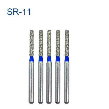 5pcs FG Dia 1.6mm Dental Drills – High-Speed Handpiece Diamond Burs for Teeth Whitening