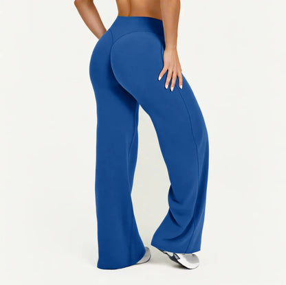 NCLAGEN Women’s Straight-Leg Yoga Pants – Ultra-Soft Butter Fabric Mid-Waist Pilates & Running Trousers