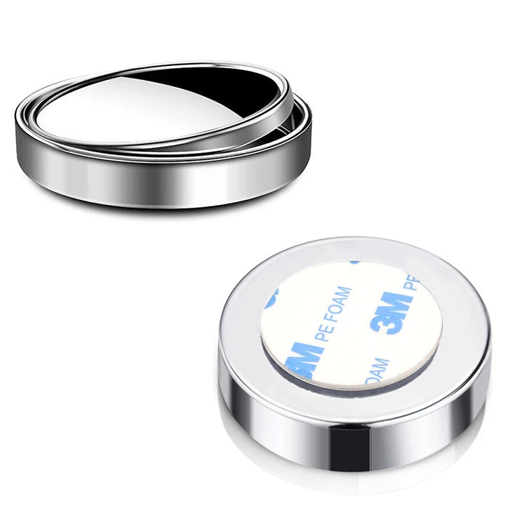 2PCS 360° Adjustable Blind Spot Mirrors — Round Convex Auxiliary Rearview Mirrors, Wide-Angle Car Reverse Safety Mirrors