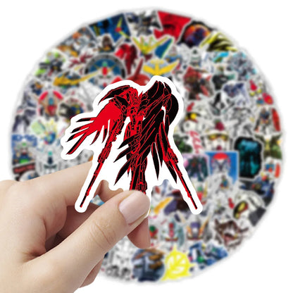 105-Piece Mobile Suit Gundam Stickers - Waterproof Cartoon Graffiti Decals for Laptops, Phones, Water Bottles and Guitars