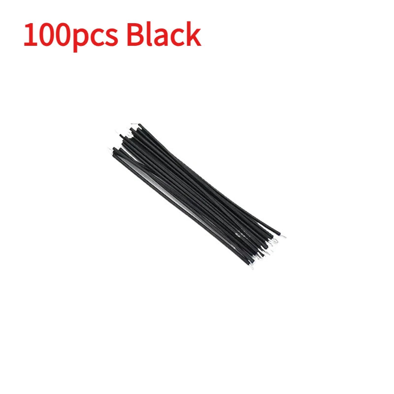 100/120PCS Tin-Plated Jumper Wires - 24AWG/26AWG 6-Color Breadboard PCB Wire DIY Electronics Kit