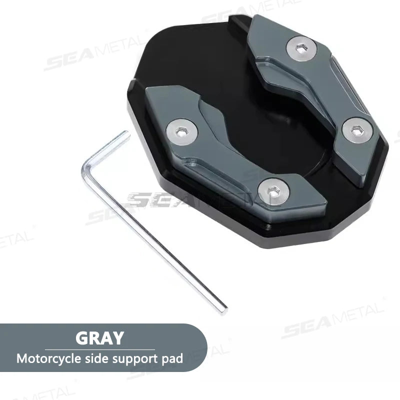 BLALION Aluminum Motorcycle Kickstand Extender – Side Stand Foot Pad Support Plate Accessory