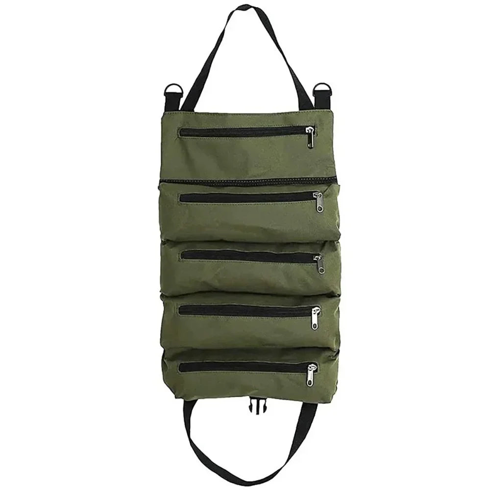 Multi-Purpose Professional Tool Bag – High-Quality Multi-Pocket Roll-Up Hardware Tools Organizer, Portable Small Tool Pouch
