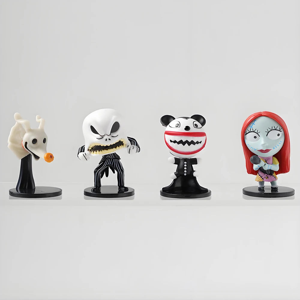 8pcs The Nightmare Before Christmas Action Figures — Sally & Jack Skellington Vinyl Figurines, Halloween & Christmas Collectible Toys
