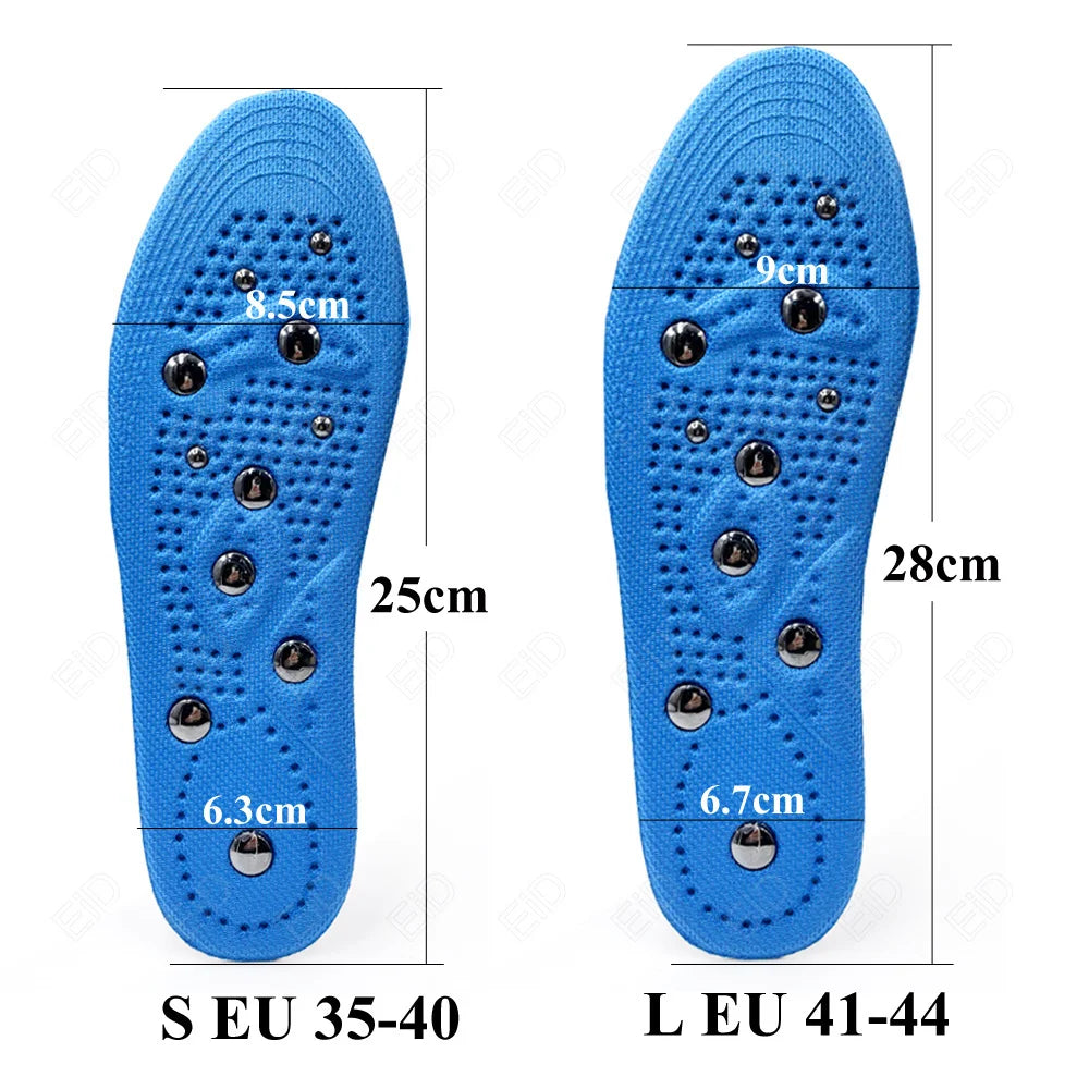 EiD Magnetic Therapy Foot Insoles – Soft Acupressure Sports Cushion for Men & Women