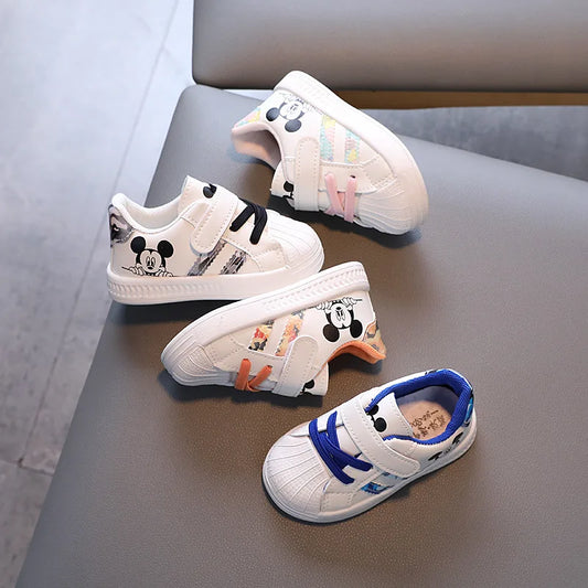 Children’s Casual Sports Shoes — Boys & Girls Soft-Soled Small White Shoes, Fashionable & Comfortable Sneakers