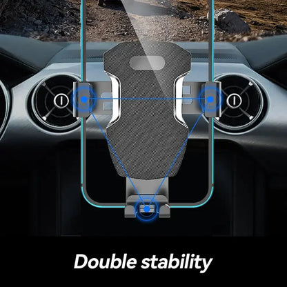 Universal Car Air Vent Phone Holder - 17mm Ball Head Round Clip Mount for Mercedes Benz Vent Outlet