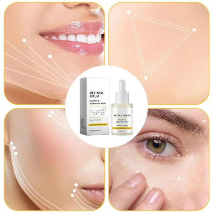 Retinol Face Serum – Deep Moisturizing, Anti-Aging, Fine Line Fading, Firming & Lifting Serum with Hyaluronic Acid