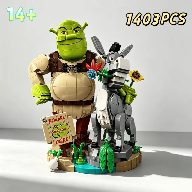 1403PCS Monster Donkey Building Block Set - Animal DIY Assembly Toy & Gift