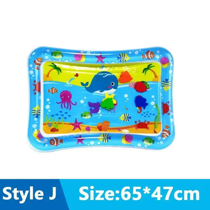 Cats & Dogs Inflatable Water Play Mat — Thickened Sensory Water Bed with Fish for Pet Interactive Fun