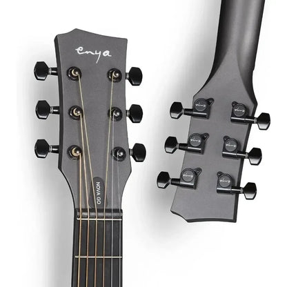 Enya NOVA GO SP1 Electric Guitar – 35 Inch Smart Carbon Fiber Acoustic with Pickup, Case, Strap, & Cable, Travel Guitarra Violão