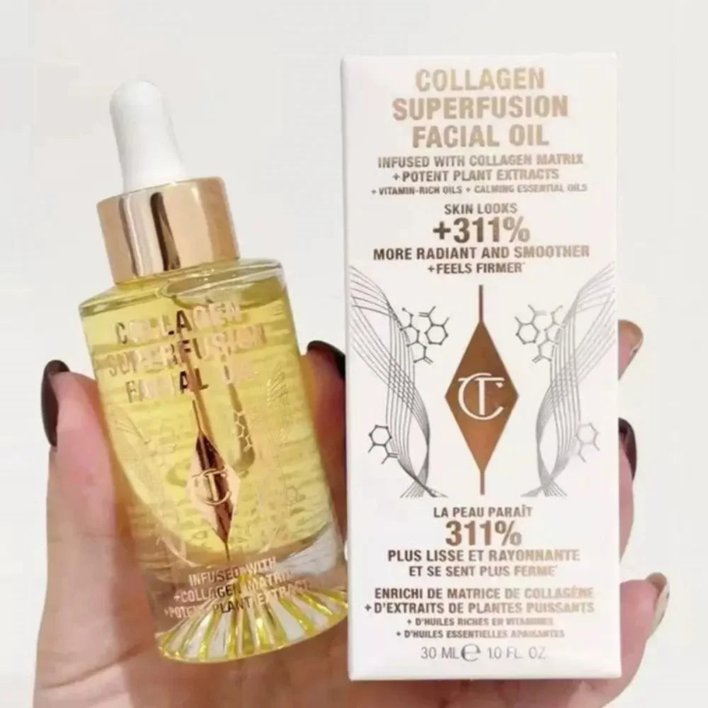 Charlotte Tilbury Makeup Set - Lip Balm Facial Setting Powder Liquid Foundation & Moisturizing Setting Spray Cosmetics