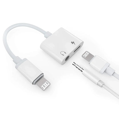 Byscoon Audio OTG Adapter for iPhone – 3.5mm Aux Headphone Jack to Lightning Splitter Converter for iPhone 14/13/12/11 Pro Max