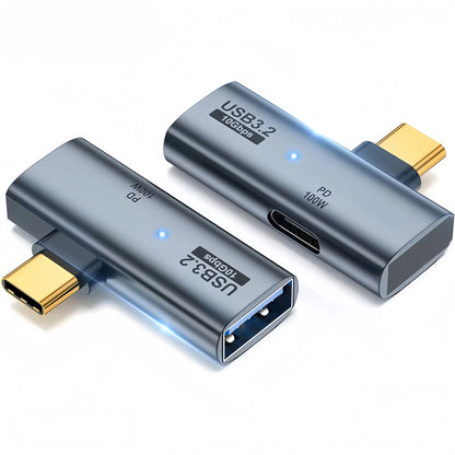 2-in-1 USB-C OTG Adapter with USB 3.2 Splitter & 100W PD Fast Charging for Laptop & Tablet