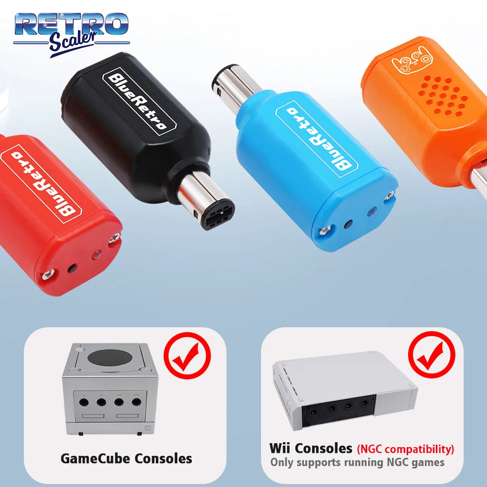 RetroScaler BlueRetro Wireless Adapter – GameCube NGC Controller to PS3/PS4/PS5 & Switch Pro / Gamesir T4 Pro