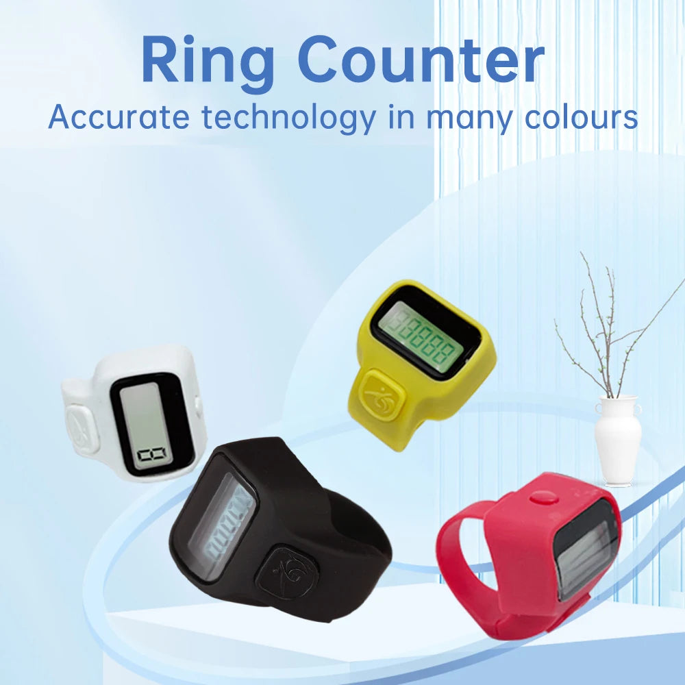Mini Ring-Shaped Finger Counter — LCD Electronic Digital Tally Clicker for Events, Laps & Counting