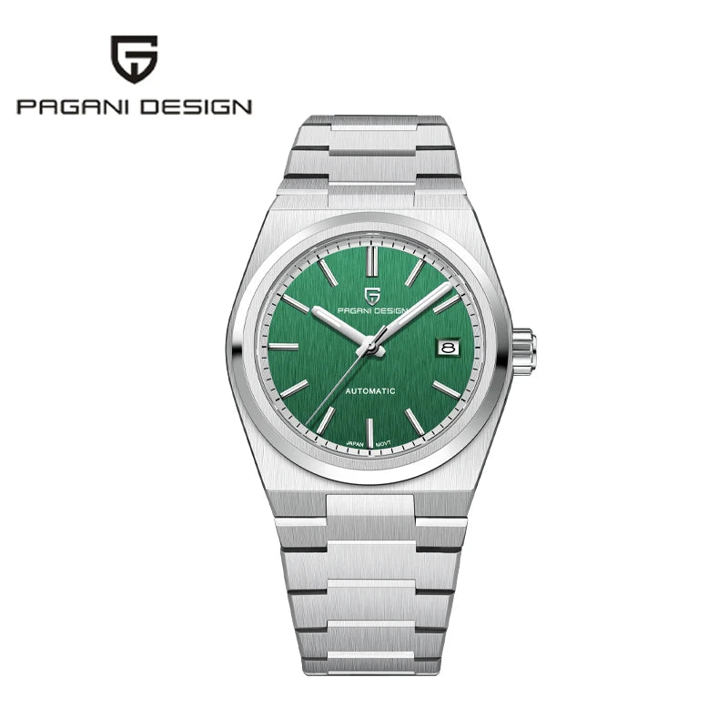 Pagani Design 2024 Men’s Automatic Mechanical Watch – Luxury Sapphire AR Coating, Stainless Steel, 10BAR Waterproof