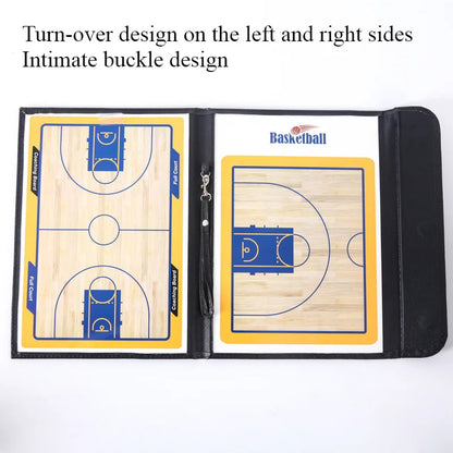 Folding Magnetic Basketball Coach Board – Portable Tactical Clipboard for Training & Game Strategy
