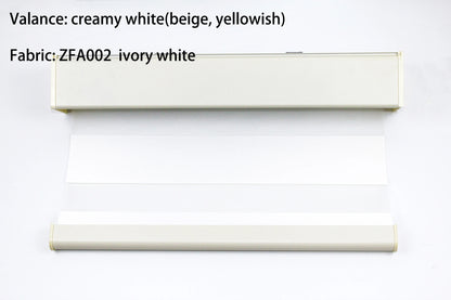 Decopedia Custom Zebra Blinds – Day & Night Blackout Roller Shades with Square Valance for Windows & Sliding Doors