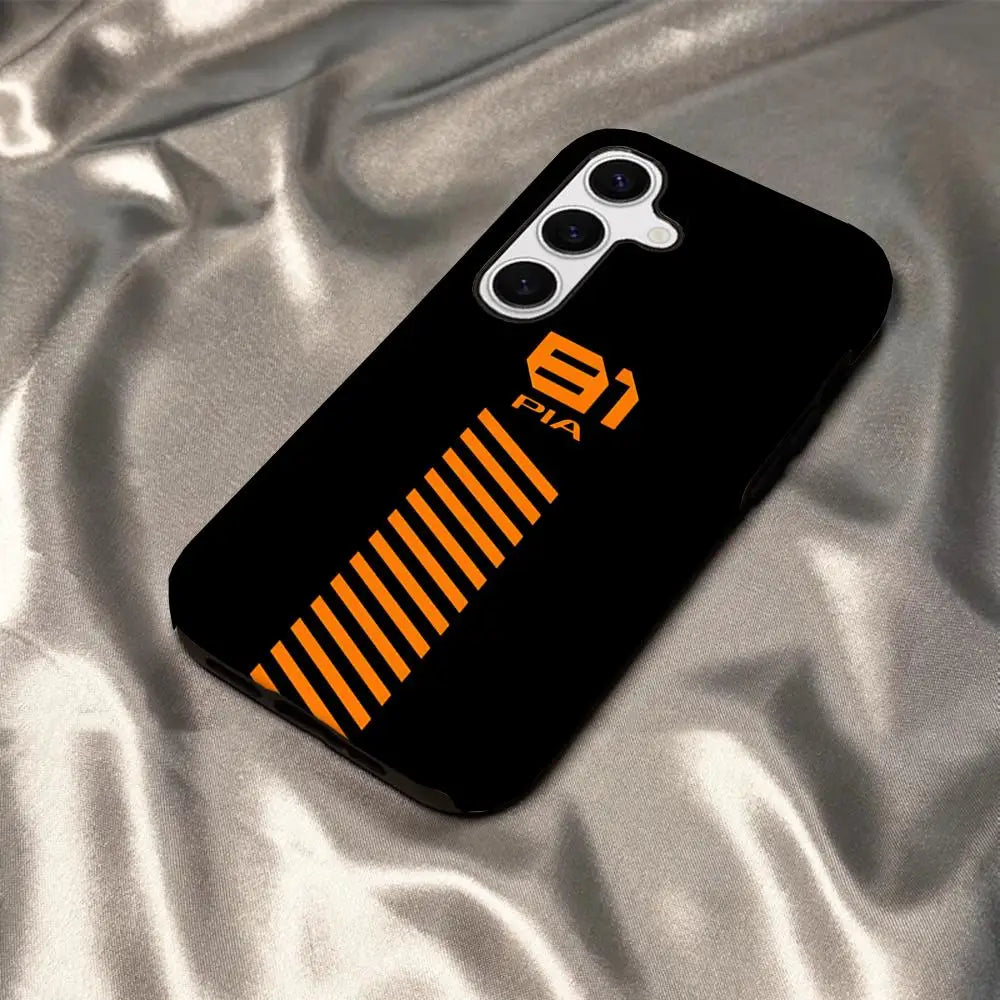 Oscar Piastri 81 Phone Case - Glossy HD Hard PC Cover for Samsung Galaxy S25 S24 S23 S22 S21 & A Series