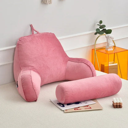Ultra Soft Memory Foam Reading Pillow – Office & Sofa Back Cushion, Lumbar Support for Bedside & Backrest Relief