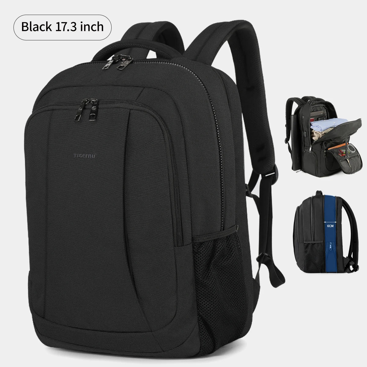 Lifetime Warranty Men’s Laptop Backpack – Anti-Theft Travel & School Bag for 14-17.3 Inch Laptops, Male Knapsack