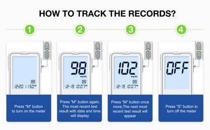 Linksun G-425-2 Blood Glucose Meter — 50/100PCS Test Strips, Digital Diabetes Testing Device, Blood Sugar Monitor
